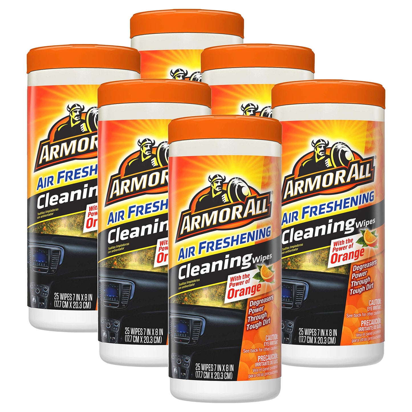 Armor All - Air Freshening Orange Cleaning Wipes - 6/25ct