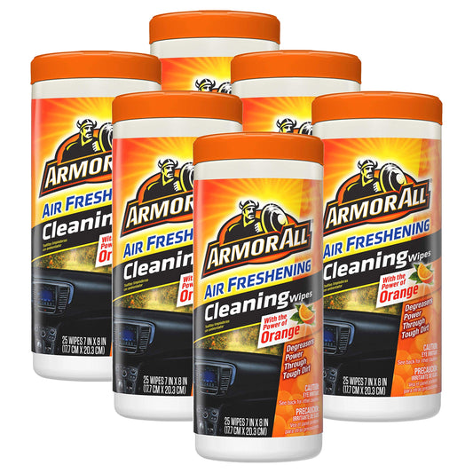 Armor All - Air Freshening Orange Cleaning Wipes - 6/25ct